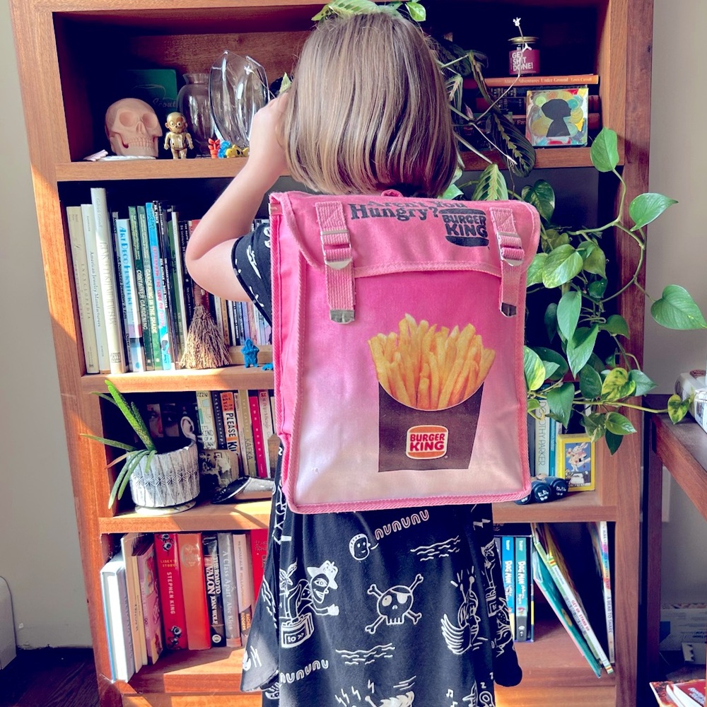 Vintage Burger King 80s Ombre pink bag Aren’t You Hungry